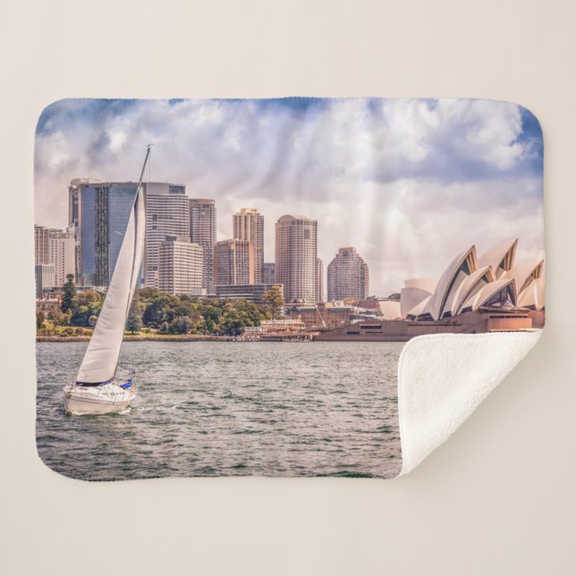 Cobertor Sherpa Monuments | Sydney Opera House (Frente (Horizontal))