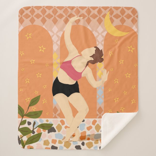 Cobertor Sherpa Moonlit Dance (Frente)