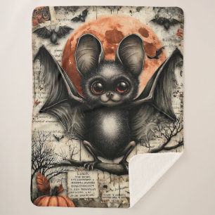 Cobertor Sherpa Moonlit Echo: A Sentinela Velvet-Winged