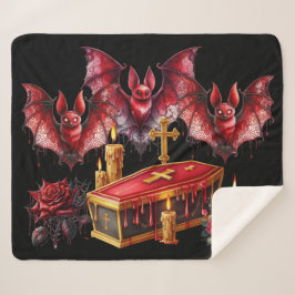 Cobertor Sherpa Morcegos Vampiros