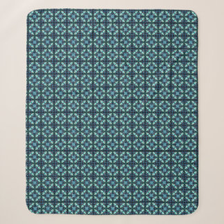 Cobertor Sherpa Mosaico de Lanterna Safira