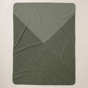 Cobertor Sherpa Moss Green Chevron Sherpa Blanket