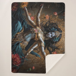 Cobertor Sherpa Mother of the Three Worlds Goddess Kali