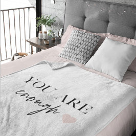 Cobertor Sherpa Motivação Positiva Você Já É Suficiente