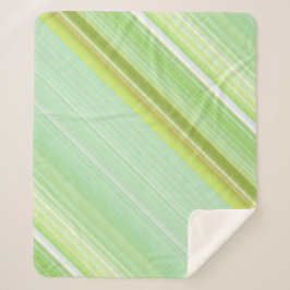 Cobertor Sherpa Motografia verde e faixa de Verdes limões