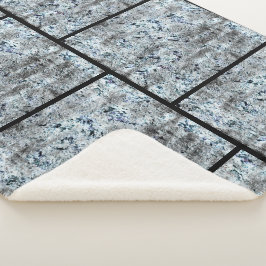 Cobertor Sherpa Muito rústico fungo prateado sujo de