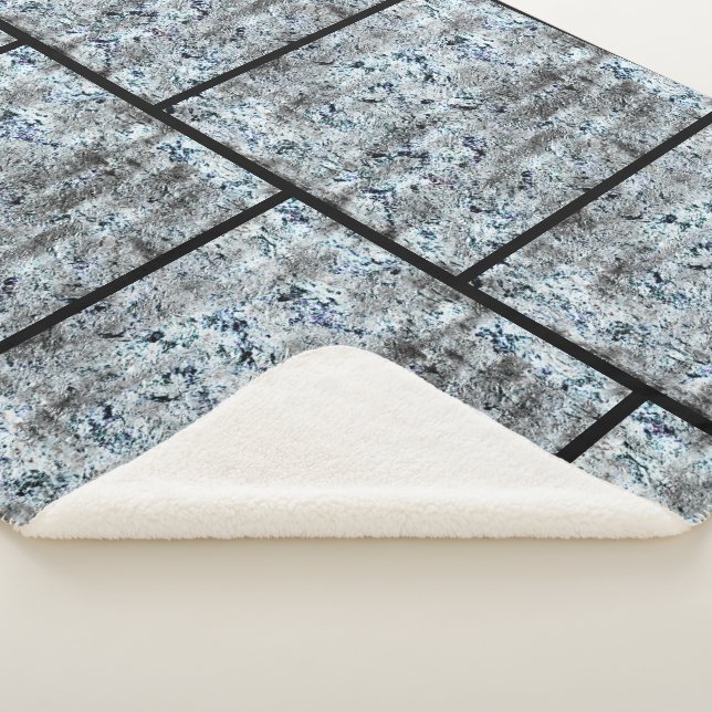 Cobertor Sherpa Muito rústico fungo prateado sujo de (3/4)