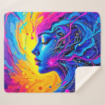 Mulher Abstrato de Dreamy Colorful