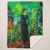 Mulher no Belo Prado Verde