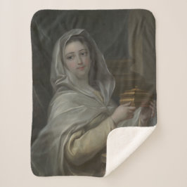 Cobertor Sherpa Mulher retratada como Virgem Vestal (Roma Antiga)