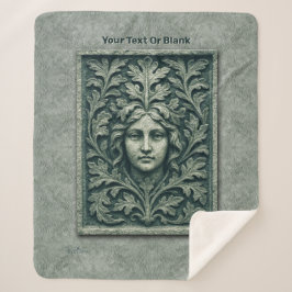 Cobertor Sherpa Mulher Verde - Pedra