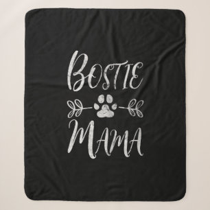 Cobertor Sherpa Mulheres Bostie Mamãe Shirt Boston Terrier Lover