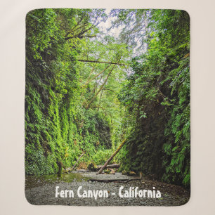 Cobertor Sherpa Muros Verdes Fern Canyon no Parque Nacional de Seq