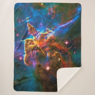 Cobertor Sherpa Mystic Mountain, Imagem espacial da Carina Nebula