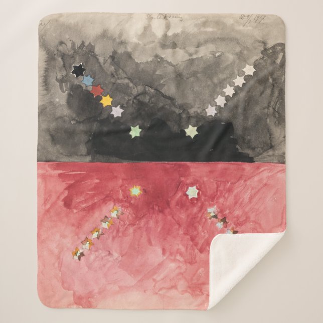 Cobertor Sherpa N.º A (Série Atom) | Hilma af Klint | (Frente)