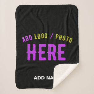 COBERTOR SHERPA NA MODA MODERNO PERSONALIZÁVEL NEGRO VERIFICADO CO