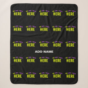 COBERTOR SHERPA NA MODA MODERNO PERSONALIZÁVEL NEGRO VERIFICADO CO
