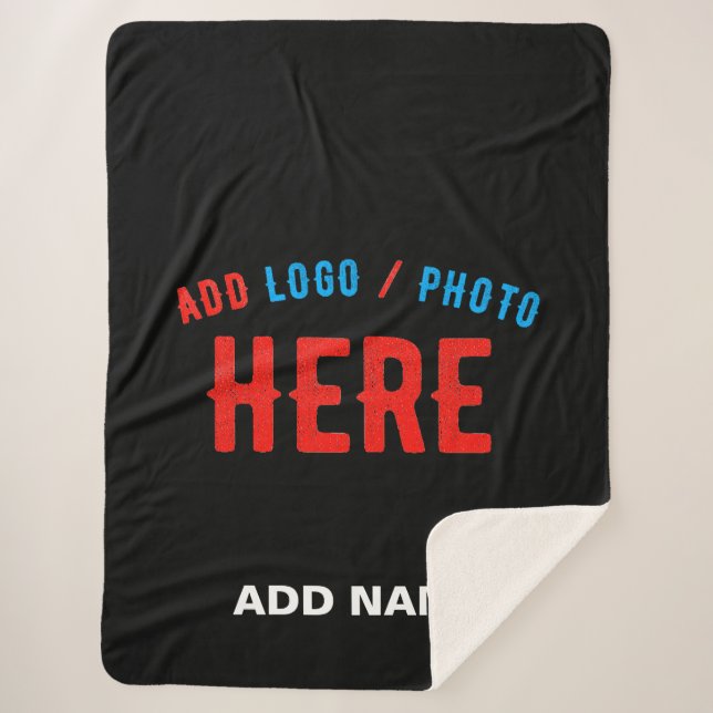 COBERTOR SHERPA NA MODA MODERNO PERSONALIZÁVEL NEGRO VERIFICADO CO (Frente)