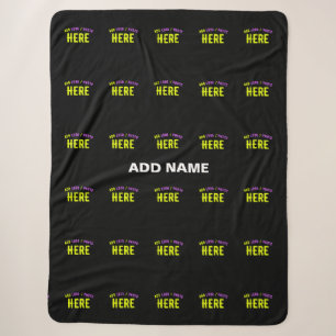 COBERTOR SHERPA NA MODA MODERNO PERSONALIZÁVEL NEGRO VERIFICADO CO