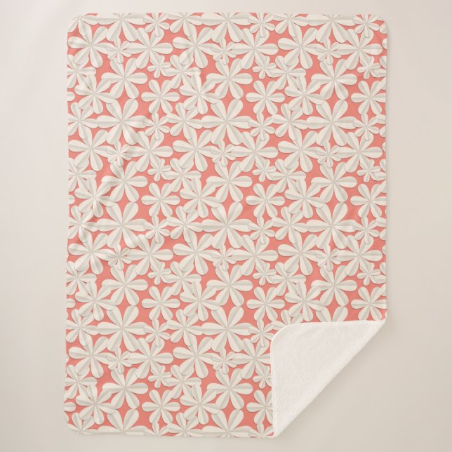 Cobertor Sherpa Não é assim para muitas flores (Frente)