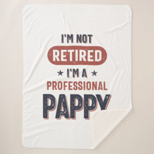 Cobertor Sherpa Não estou aposentado, sou uma papoula profissional