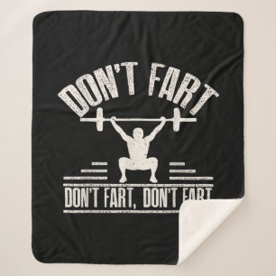Cobertor Sherpa Não Fart Engraçado Ness Gym Workout Weights