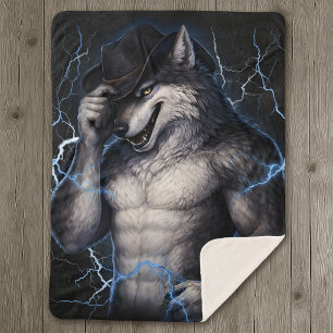 Cobertor Sherpa Não Mais Senhor Cara Legal Engraçado Meme de Lobo 