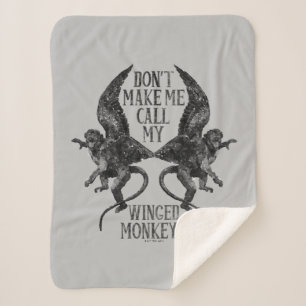 Cobertor Sherpa Não me faça chamar meus macacos-asas™