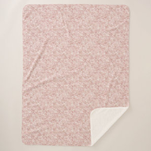 Cobertor Sherpa Natal Brilho Rosa Bege Glitter