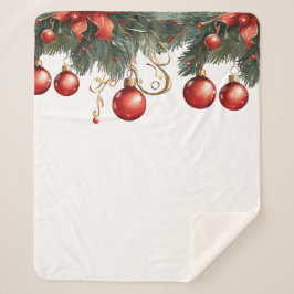 Cobertor Sherpa Natal de Red Bubble