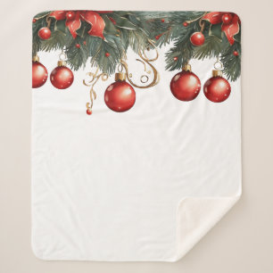 Cobertor Sherpa Natal de Red Bubble