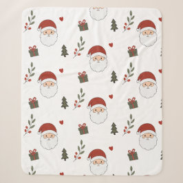 Cobertor Sherpa Natal Personalizado Convidativo Papai Noel