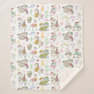 Cobertor Sherpa Natal tropical bonito Sherpa Blanket