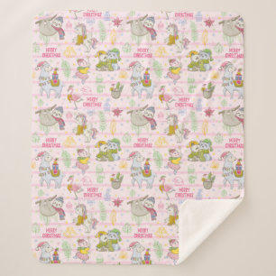 Cobertor Sherpa Natal tropical bonito Sherpa Blanket