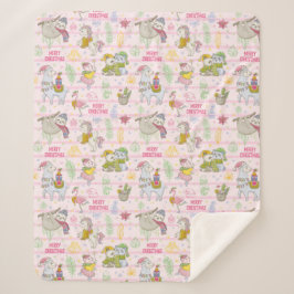 Cobertor Sherpa Natal tropical bonito Sherpa Blanket