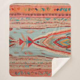 Cobertor Sherpa Native America Pattern