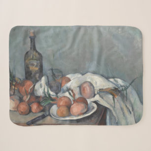 Cobertor Sherpa Natureza Morta com Cebolas, Pintura a Óleo, Paul C
