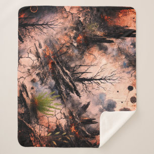 Cobertor Sherpa Natureza Resiliente Sherpa Blanket - Design artíst