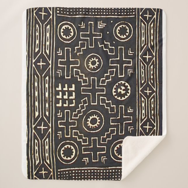 Cobertor Sherpa NAVAJO 1800s SADDLE BLANKET REPRINT SHERPA BLANKET (Frente)