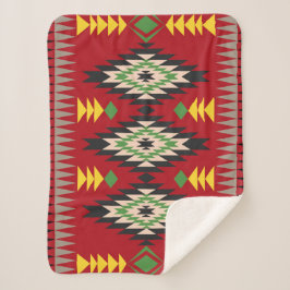 Cobertor Sherpa Navajo Design-1 Sherpa Blanket