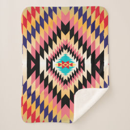 Cobertor Sherpa Navajo Pattern-2 Sherpa Blanket