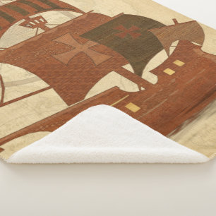 Cobertor Sherpa Navio do mistério do pirata