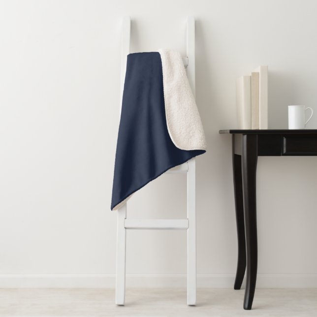 Cobertor Sherpa Navy Blue (In Situ)