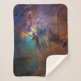 Cobertor Sherpa Nebulosa de Lagoa (Imagem Espacial Astronômica) (U