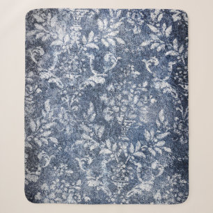 Cobertor Sherpa Negação Floral Desbotada: Fundo Texturizado Grunge