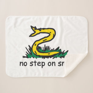 Cobertor Sherpa Nenhum passo na paródia de snek Gadsden SnekRight