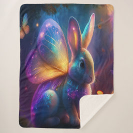 Cobertor Sherpa Neon Bunny