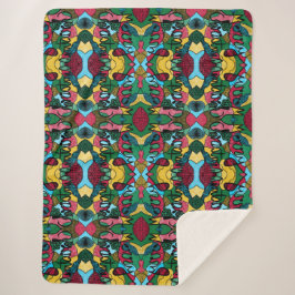 COBERTOR SHERPA NEUROGRÁFICO E LINHA PRETA DO NATAL DE MERRÍCULA