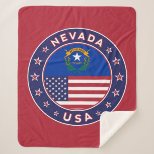 Cobertor Sherpa Nevada, capa de telefone de Nevada, vinheta de Nev