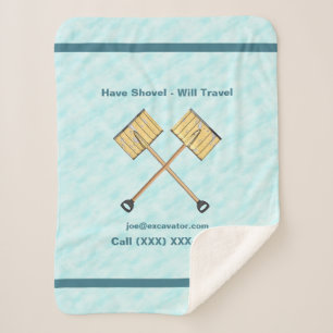 Cobertor Sherpa Neve Shoveling Business